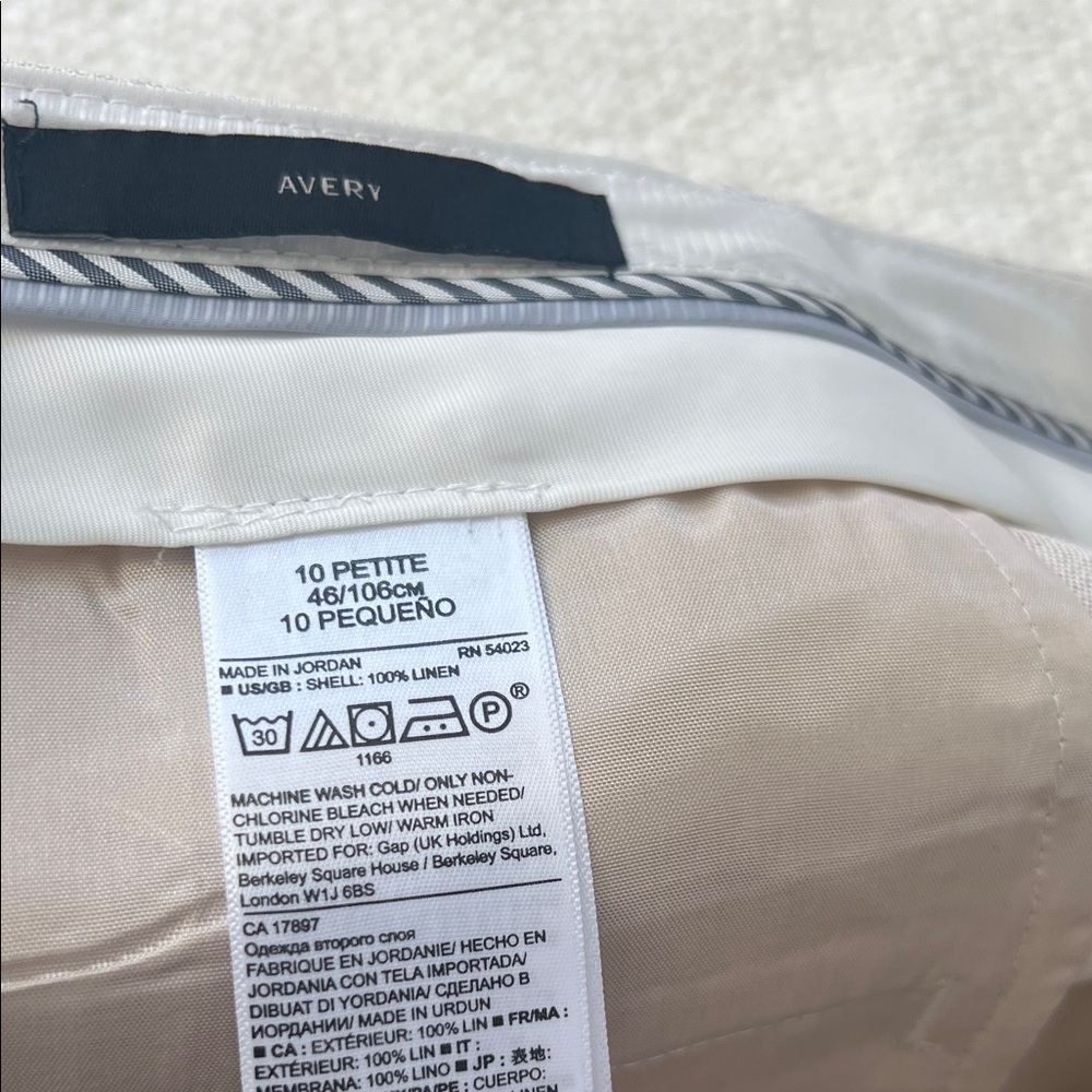 NWT Banana Republic Avery Beige Pants - Picture 7 of 7